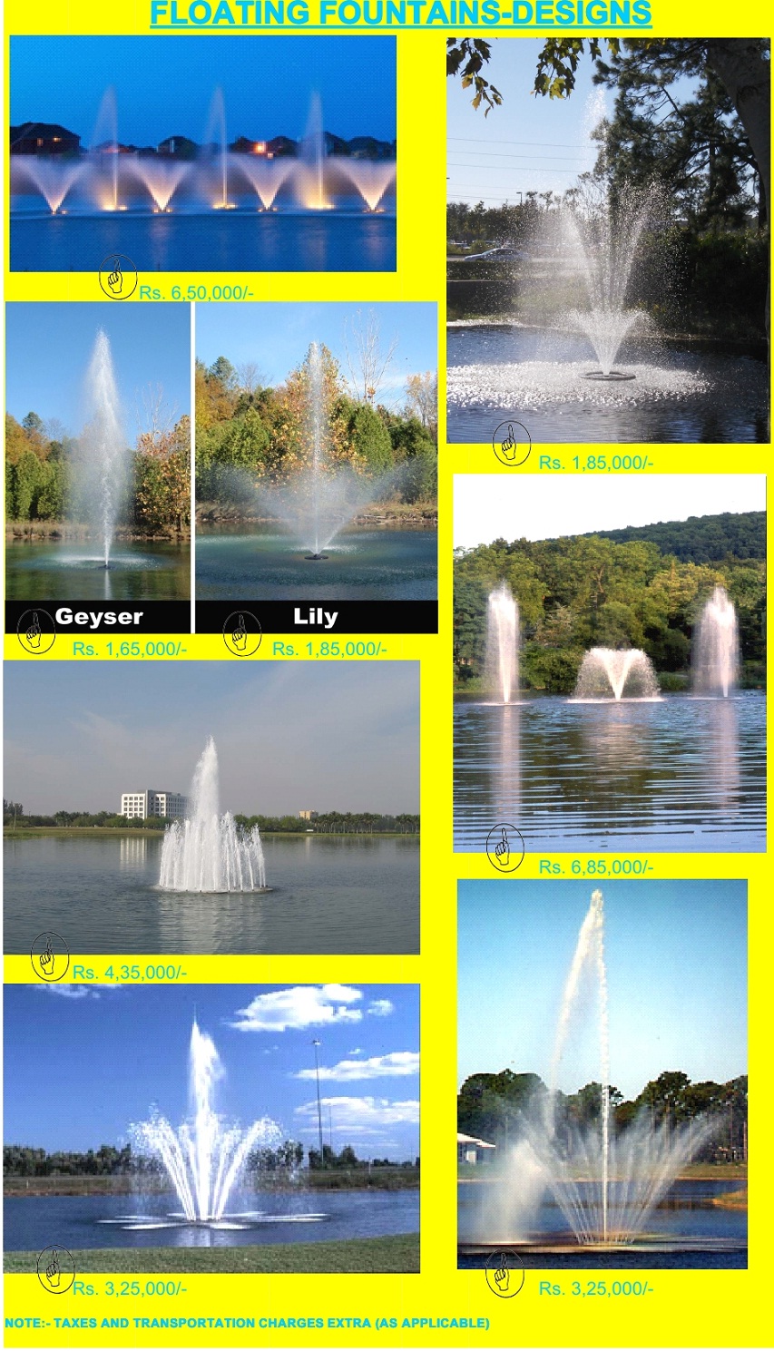 Floating Fountain Manufacturer, Outdoor Fountain Manufacturer